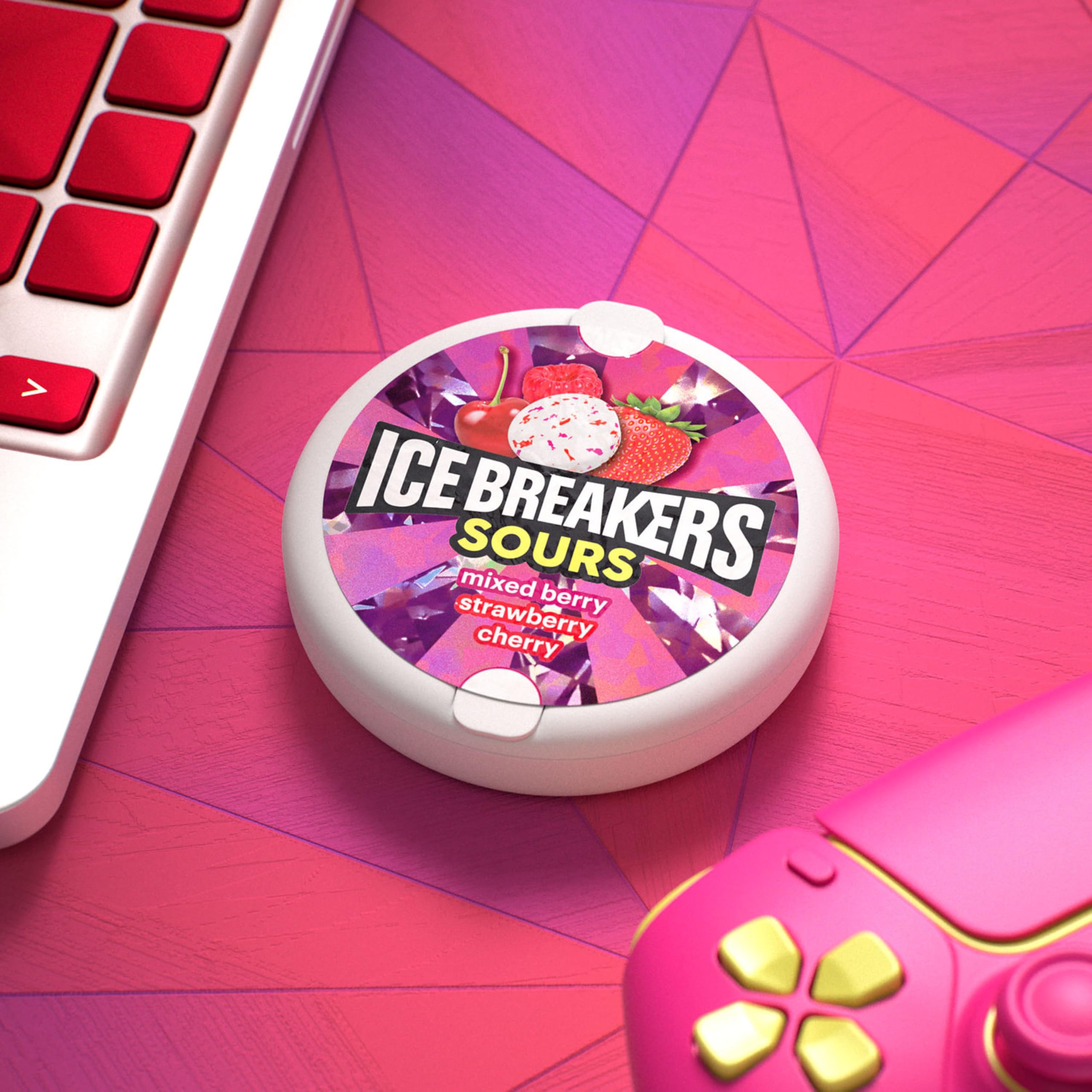Amazon | ICE BREAKERS Sours Mints (Mixed Berry, Strawberry, and